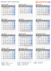 Kalender 2027 mit Ferien und Feiertagen Puerto Rico