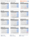 Kalender 2027 mit Ferien und Feiertagen Appenzell Ausserrhoden