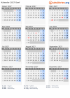 Kalender 2027 mit Ferien und Feiertagen Genf