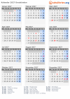 Kalender 2027 mit Ferien und Feiertagen Graubünden