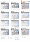 Kalender 2027 mit Ferien und Feiertagen Schweiz