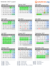 Kalender 2027 mit Ferien und Feiertagen Luzern