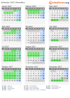 Kalender 2027 mit Ferien und Feiertagen Obwalden