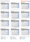 Kalender 2027 mit Ferien und Feiertagen Schwyz