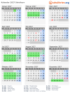 Kalender 2027 mit Ferien und Feiertagen Solothurn