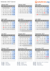 Kalender 2027 mit Ferien und Feiertagen Zürich