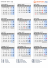 Kalender 2027 mit Ferien und Feiertagen Zug