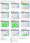 Kalender 2027 mit Ferien und Feiertagen Falkenau an der Eger