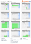 Kalender 2027 mit Ferien und Feiertagen Jungbunzlau