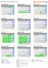 Kalender 2027 mit Ferien und Feiertagen Prag 1 bis 5