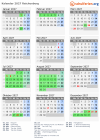 Kalender 2027 mit Ferien und Feiertagen Reichenberg