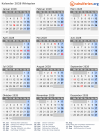 Kalender 2028 mit Ferien und Feiertagen Äthiopien