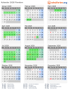 Kalender 2028 mit Ferien und Feiertagen Flandern