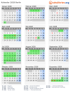 Kalender 2028 mit Ferien und Feiertagen Berlin