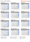 Kalender 2028 mit Ferien und Feiertagen Basilikata