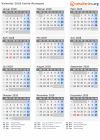 Kalender 2028 mit Ferien und Feiertagen Emilia-Romagna