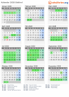 Kalender 2028 mit Ferien und Feiertagen Südtirol