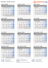 Kalender 2028 mit Ferien und Feiertagen Jemen