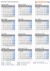 Kalender 2028 mit Ferien und Feiertagen Moldawien