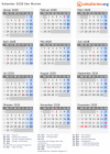 Kalender 2028 mit Ferien und Feiertagen San Marino