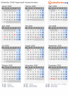 Kalender 2028 mit Ferien und Feiertagen Appenzell Ausserrhoden
