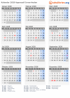 Kalender 2028 mit Ferien und Feiertagen Appenzell Innerrhoden
