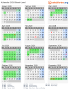 Kalender 2028 mit Ferien und Feiertagen Basel-Land