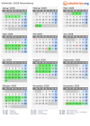 Kalender 2028 mit Ferien und Feiertagen Neuenburg