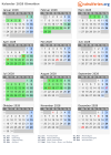 Kalender 2028 mit Ferien und Feiertagen Obwalden
