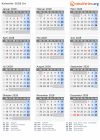 Kalender 2028 mit Ferien und Feiertagen Uri