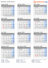 Kalender 2028 mit Ferien und Feiertagen Zürich