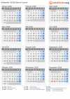 Kalender 2028 mit Ferien und Feiertagen Sierra Leone
