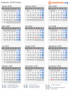 Kalender 2028 mit Ferien und Feiertagen Sudan