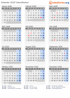 Kalender 2028 mit Ferien und Feiertagen Tadschikistan