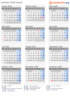 Kalender 2028 mit Ferien und Feiertagen Tschad