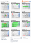 Kalender 2028 mit Ferien und Feiertagen Eger