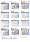 Kalender 2028 mit Ferien und Feiertagen Vatikanstadt