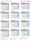 Kalender 2028 mit Ferien und Feiertagen Weißrussland