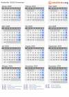 Kalender 2029 mit Ferien und Feiertagen Armenien