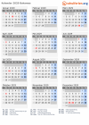 Kalender 2029 mit Ferien und Feiertagen Bahamas