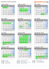 Kalender 2029 mit Ferien und Feiertagen Sachsen