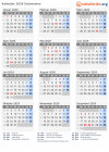 Kalender 2029 mit Ferien und Feiertagen Indonesien