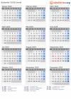 Kalender 2029 mit Ferien und Feiertagen Israel