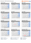 Kalender 2029 mit Ferien und Feiertagen Emilia-Romagna