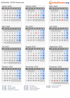 Kalender 2029 mit Ferien und Feiertagen Kamerun