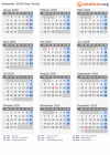 Kalender 2029 mit Ferien und Feiertagen Kap Verde