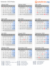 Kalender 2029 mit Ferien und Feiertagen Malta