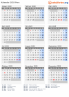 Kalender 2029 mit Ferien und Feiertagen Peru