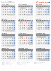 Kalender 2029 mit Ferien und Feiertagen Polen
