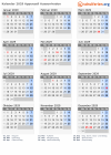 Kalender 2029 mit Ferien und Feiertagen Appenzell Ausserrhoden